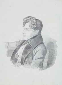 Vasily Viktorovich Kochubey 1812-1850の肖像c。 1832。 作： Carl von Hampeln
