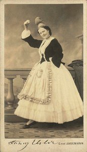 ファニー・エルスラー、1870年。 作： Carl von Jagemann