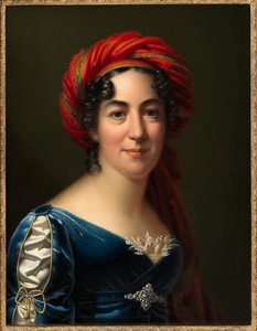 作家キャロライン・ピヒラーの肖像 1769-1843, 1818. 作： Carl von Sales