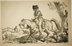 騎馬砲兵 作： Carle Vernet