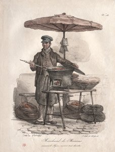 栗の行商人。 作： Carle Vernet
