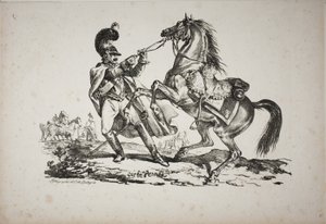 騎馬騎兵の足 作： Carle Vernet