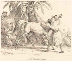 アラブの家族旅行 作： Carle Vernet