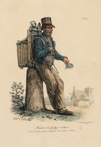 レ・クリス・ド・パリ」のブリキのフォークとスプーンの創始者 作： Carle Vernet