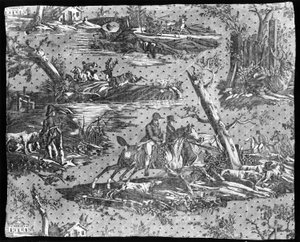 La Route de Jouy (ジュイへの道) (家具用ファブリック) 作： Carle Vernet