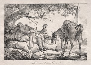 眠れる兵士 作： Carle Vernet