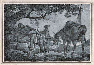 眠れる兵士 作： Carle Vernet