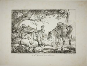 ウォリアー・スリーピング 作： Carle Vernet