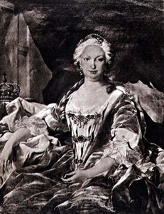 イザベラ（エリザベス）・ネ・ファルネーゼ（1692-1766）（リトグラフ） 作： Carle van (after) Loo