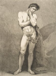 アカデミー：立っている男、1742-43。 作： Carle van Loo