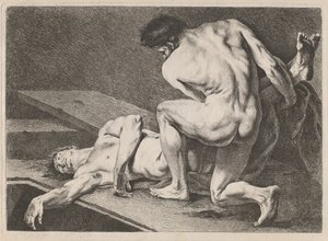 埋葬 作： Carle van Loo