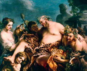 酔ったシレヌス、1747。 作： Carle van Loo
