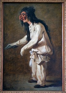 Polichinella（プルシネラ）。カルル・ファン・ロー（1705-1765）の絵画、油彩、キャンバス