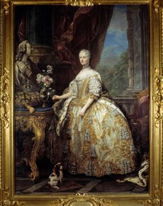 女王の肖像女王メアリーの肖像Lescszinska、フランスの女王 作： Carle van Loo