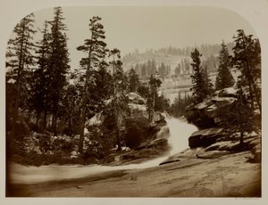 カリフォルニア州ヨセミテ、ネバダ滝、カスケード 作： Carleton E. Watkins
