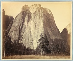 カテドラル ロック、ヨセミテ 作： Carleton E. Watkins