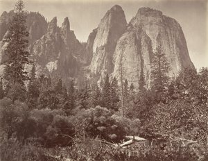 大聖堂の岩と尖塔』1872年頃、1876年頃に印刷されたもの。