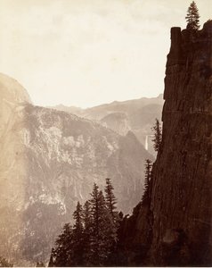 ヨセミテの全景、カリフォルニア州。 1872年、約印刷。 1876年。 作： Carleton E. Watkins.