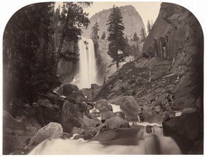 Piwyac、Vernal Fall、300 フィート、ヨセミテ 作： Carleton E. Watkins