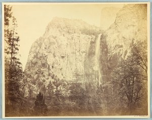 ドライブ、ブライダルベール、ヨセミテ 作： Carleton E. Watkins