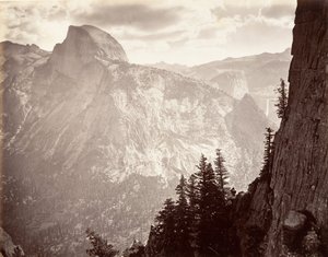 南ドーム、6,000 フィート、約。 1872年、約印刷。 1876年。 作： Carleton E. Watkins.