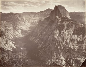 南ドーム、6,000 フィート、約。 1872年、約印刷。 1876年。 作： Carleton E. Watkins.