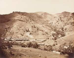 ザ ワークス アンド ザ マイン、ニュー アルマデン、サンタクララ、カリフォルニア州 作： Carleton E. Watkins