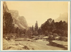 アップ・ザ・バレー、ヨセミテ 作： Carleton E. Watkins