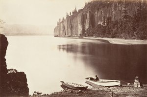 ケープ ホーン、オレゴン州、1867 年に印刷 1876年。 作： Carleton Emmons Watkins