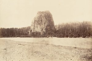 1867 年、オレゴン州キャッスル ロック 1876年。 作： Carleton Emmons Watkins