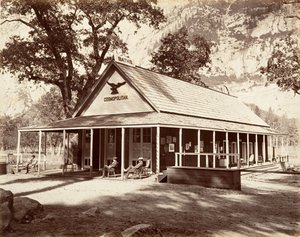 コスモポリタンサルーン、カリフォルニア州。 1872年、約印刷。 1876年。 作： Carleton Emmons Watkins