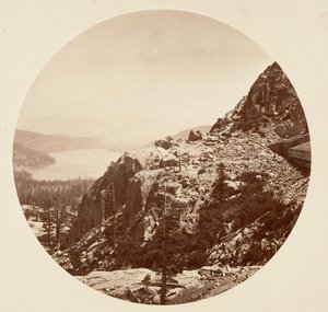 ドナー湖。 C. P. R. R、約。 1878年。 作： Carleton Emmons Watkins
