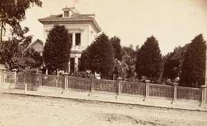 チャールズ・バーナードの邸宅。 312 オーク ストリート、サンフランシスコ、カリフォルニア州、カリフォルニア州。 1876年。 作： Carleton Emmons Watkins