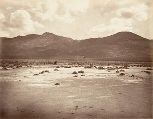 Sutro トンネルへの道路の眺め、1875 年、印刷 1876年。