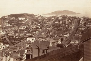 サンフランシスコ、1864年、印刷された約。 1876年。 作： Carleton Emmons Watkins