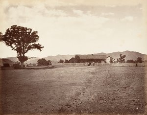 サンタ マルガリータ牧場、1876 年、印刷 1876年。 作： Carleton Emmons Watkins