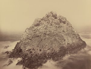 ファラロン諸島、シュガーローフ島、1868/1869（写真） 作： カールトン・エモンズ・ワトキンス