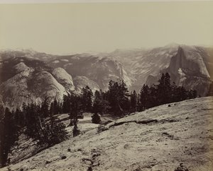センチネルドームのドーム、1866年。 作： Carleton Emmons Watkins