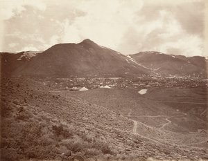 バージニアシティ、1875年、印刷された約。 1876年。 作： Carleton Emmons Watkins