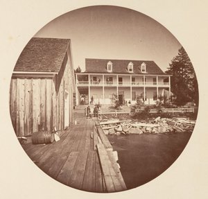 ワーム スプリングス ホテル レイク タホ, ca. 1878年。