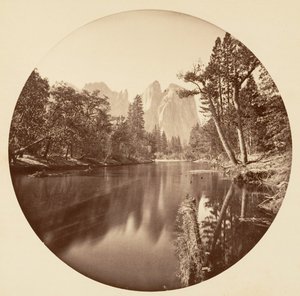 [カリフォルニア州ヨセミテ国立公園]、カリフォルニア州。 1878年。 作： Carleton Emmons Watkins