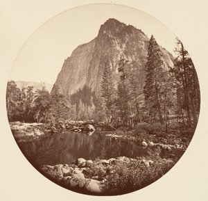 [カリフォルニア州ヨセミテ国立公園]、カリフォルニア州。 1878年。 作： Carleton Emmons Watkins