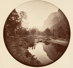 [カリフォルニア州ヨセミテ国立公園]、カリフォルニア州。 1878年。 作： Carleton Emmons Watkins