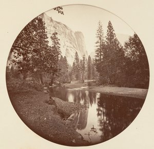 [カリフォルニア州ヨセミテ国立公園]、カリフォルニア州。 1878年。 作： Carleton Emmons Watkins