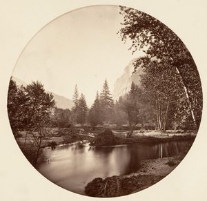 [カリフォルニア州ヨセミテ国立公園]、カリフォルニア州。 1878年。 作： Carleton Emmons Watkins