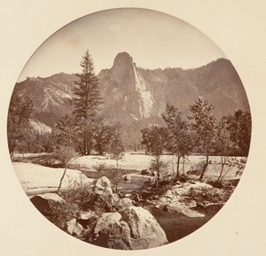[カリフォルニア州ヨセミテ国立公園]、カリフォルニア州。 1878年。 作： Carleton Emmons Watkins