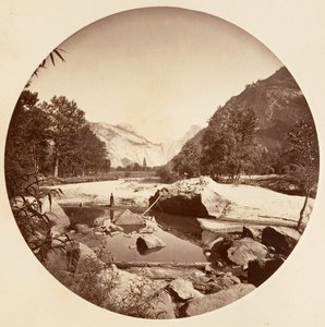 [カリフォルニア州ヨセミテ国立公園]、カリフォルニア州。 1878年。 作： Carleton Emmons Watkins