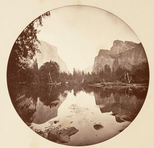 [カリフォルニア州ヨセミテ国立公園]、カリフォルニア州。 1878年。 作： Carleton Emmons Watkins