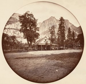 [カリフォルニア州ヨセミテ国立公園]、カリフォルニア州。 1878年。 作： Carleton Emmons Watkins