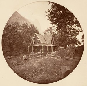 [カリフォルニア州ヨセミテ国立公園]、カリフォルニア州。 1878年。 作： Carleton Emmons Watkins